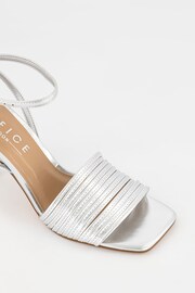 Office Silver Multi Strappy Heeled Sandals - Image 4 of 5