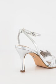 Office Silver Multi Strappy Heeled Sandals - Image 5 of 5