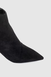 Office Black Ankle Sock Boot With Stiletto Heel - Image 4 of 4