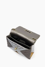 Dune London Silver Small Regent Quilted Shoulder Bag - Image 4 of 4