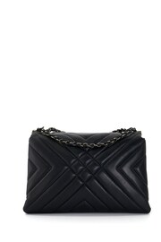 Dune London Black Chrome Small Regent Quilted Shoulder Bag - Image 4 of 6