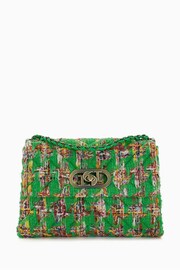 Dune London Green Small Regent Quilted Shoulder Bag - Image 1 of 6