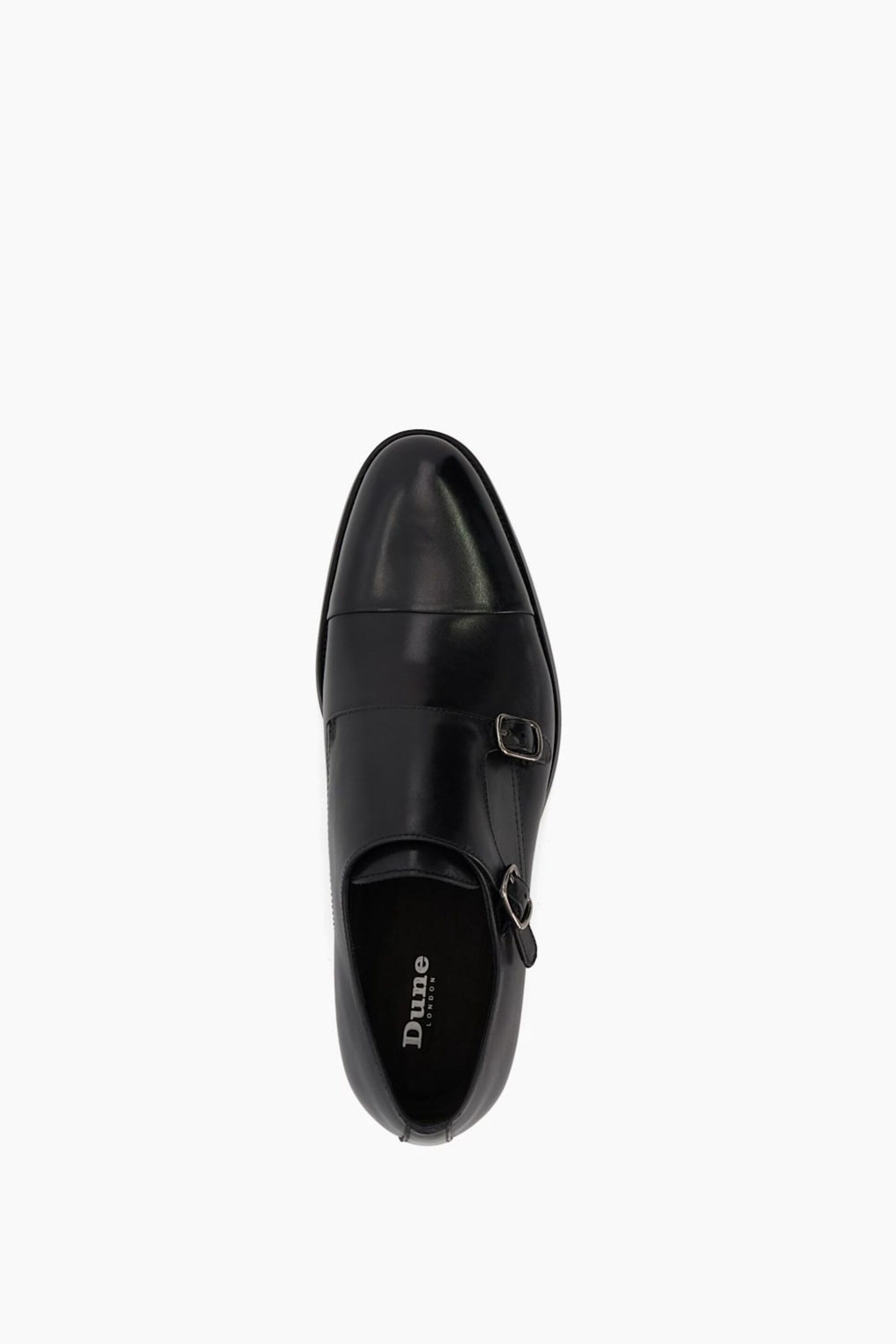 Dune London Black Toe Cap Sullivann Double Monk Shoes - Image 6 of 7