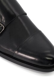 Dune London Black Toe Cap Sullivann Double Monk Shoes - Image 7 of 7