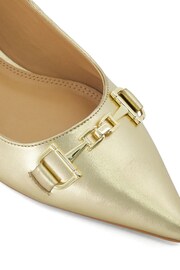 Dune London Gold Haydenne DD Snaffle Ballerinas - Image 6 of 6