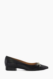 Dune London Black Haydenne DD Snaffle Ballerinas - Image 1 of 6