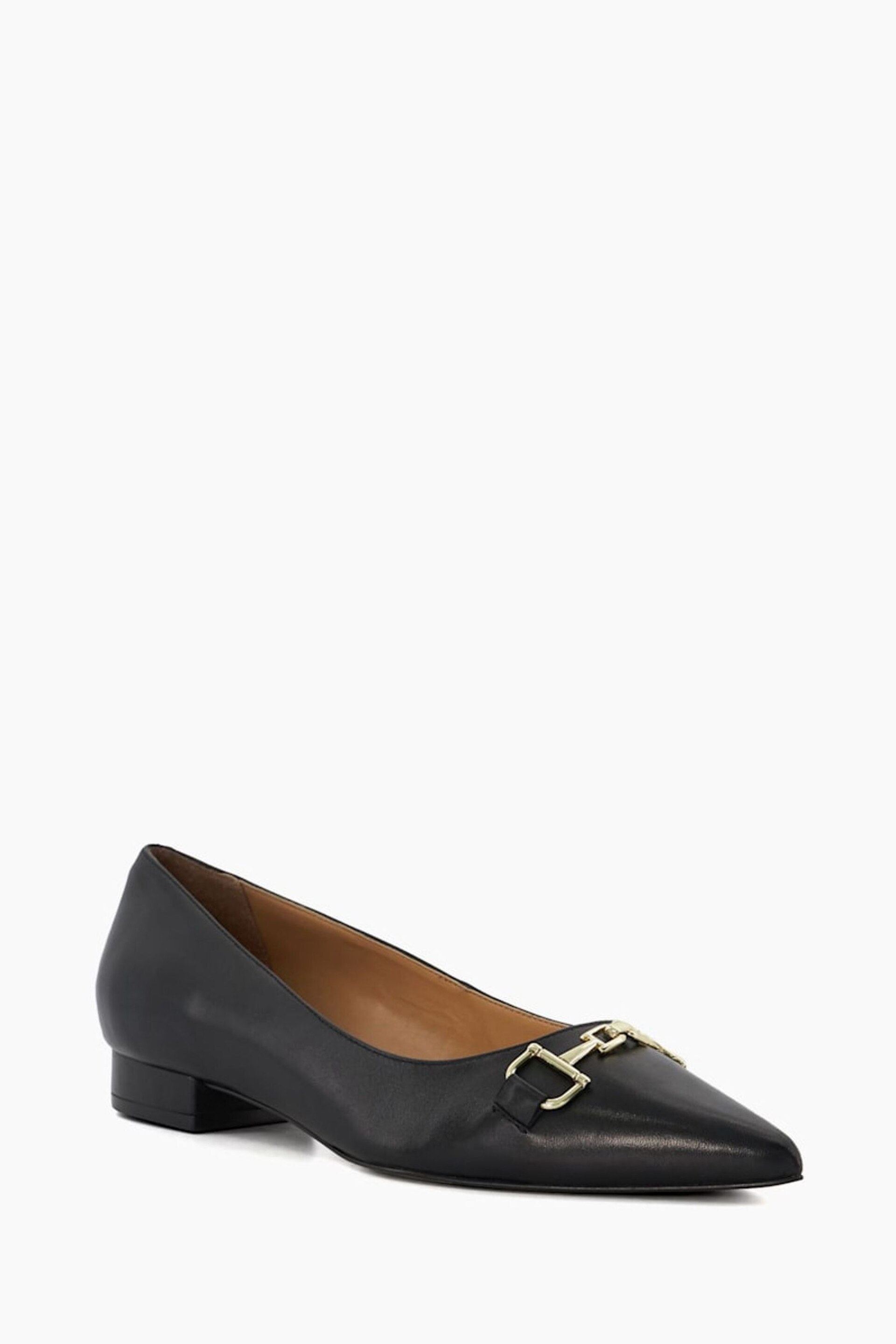 Dune London Black Haydenne DD Snaffle Ballerinas - Image 4 of 6