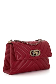 Dune London Red Small Regent Quilted Shoulder Bag - Image 3 of 5