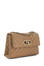 Dune London Brown Ground Small Regent Quilted Shoulder Bag - Image 4 of 6