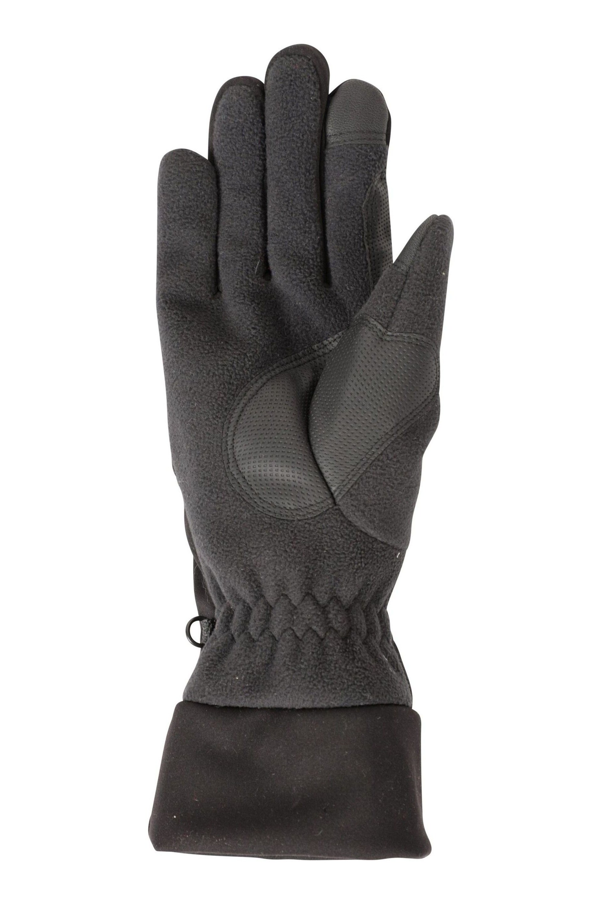 Mountain Warehouse Black Softshell Touchscreen Mens Gloves - Image 2 of 5