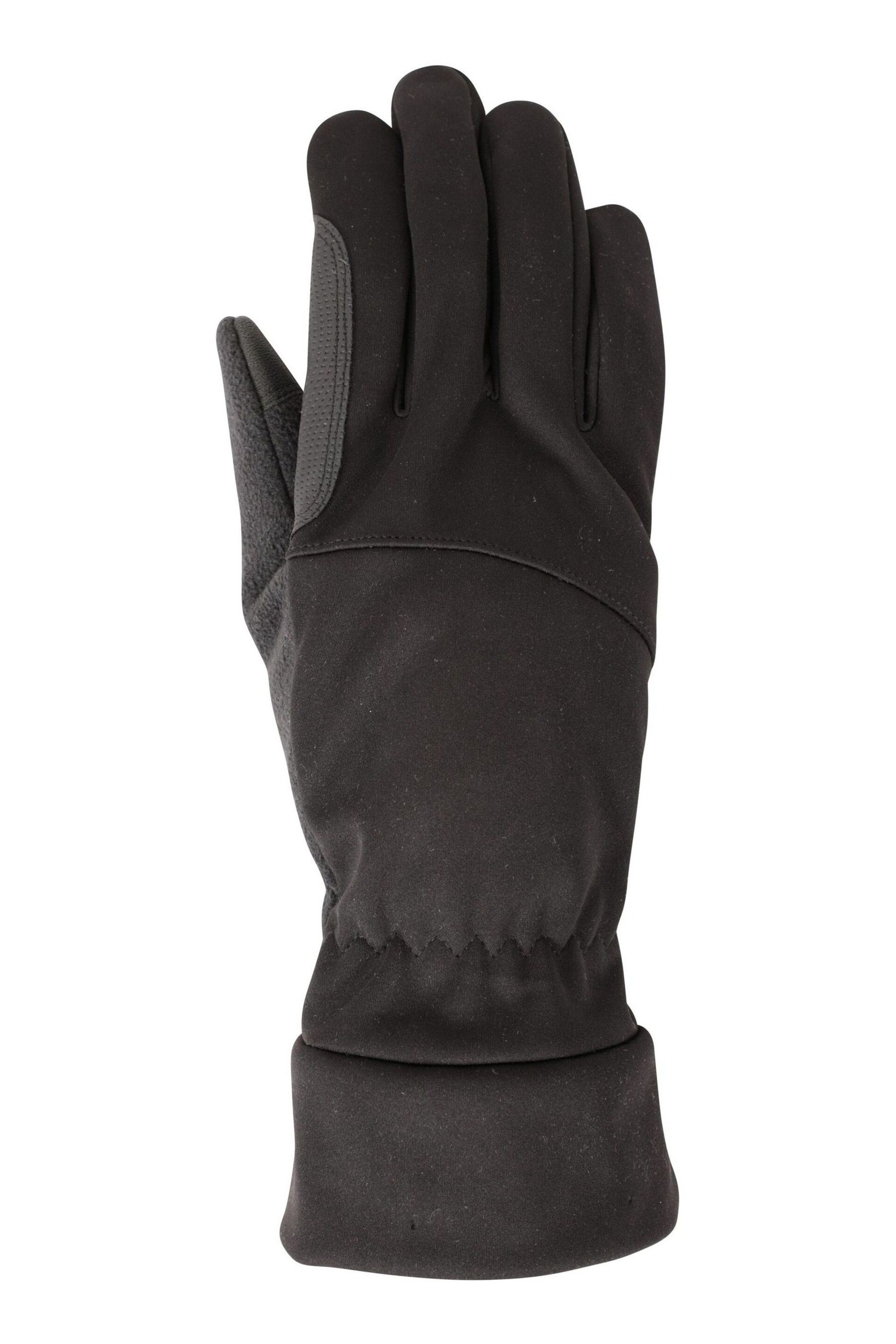 Mountain Warehouse Black Softshell Touchscreen Mens Gloves - Image 3 of 5