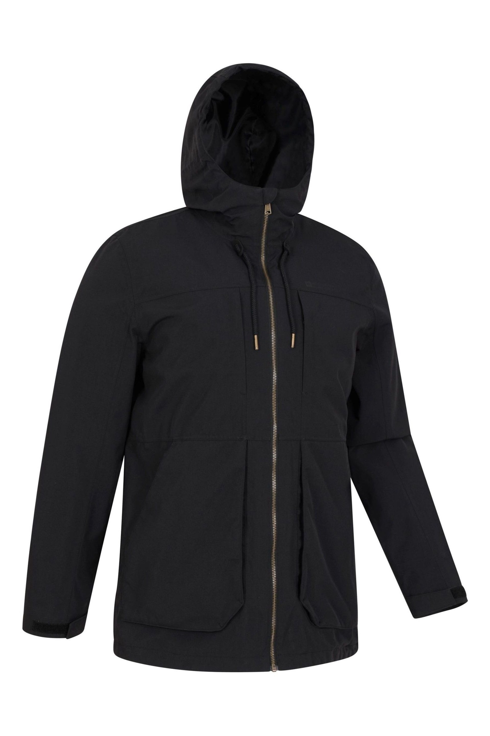 Mountain Warehouse Black Mens Route Waterproof Jacket - Image 2 of 5