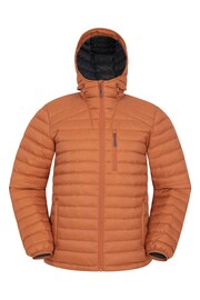 Mountain Warehouse Orange Mens Henry II Extreme Water Resistant Down Padded Jacket - Image 2 of 6