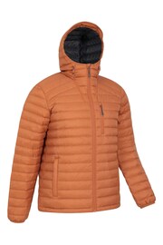 Mountain Warehouse Orange Mens Henry II Extreme Water Resistant Down Padded Jacket - Image 4 of 6