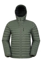 Mountain Warehouse Green Mens Henry II Extreme Water Resistant Down Padded Jacket - Image 2 of 5