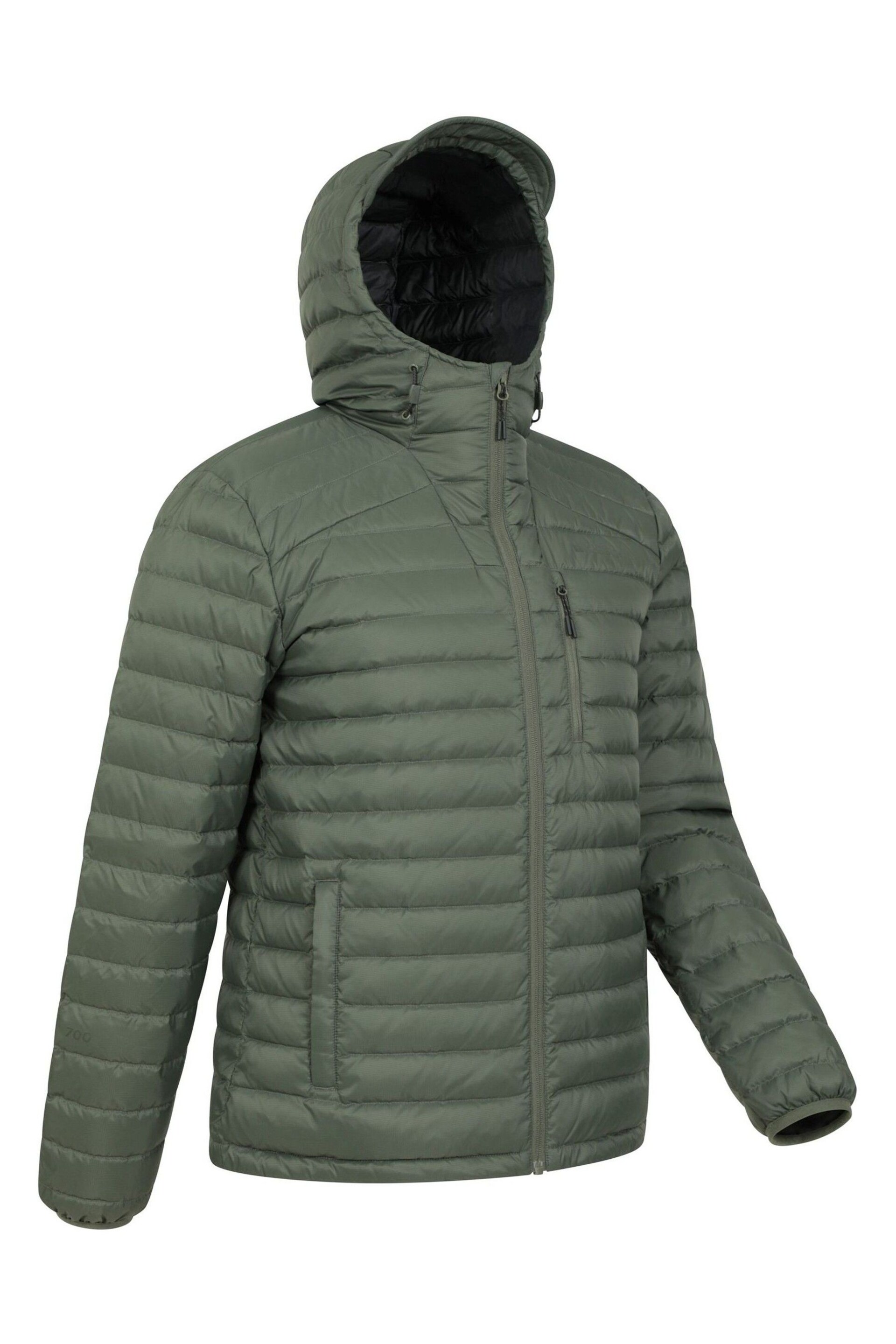Mountain Warehouse Green Mens Henry II Extreme Water Resistant Down Padded Jacket - Image 4 of 5