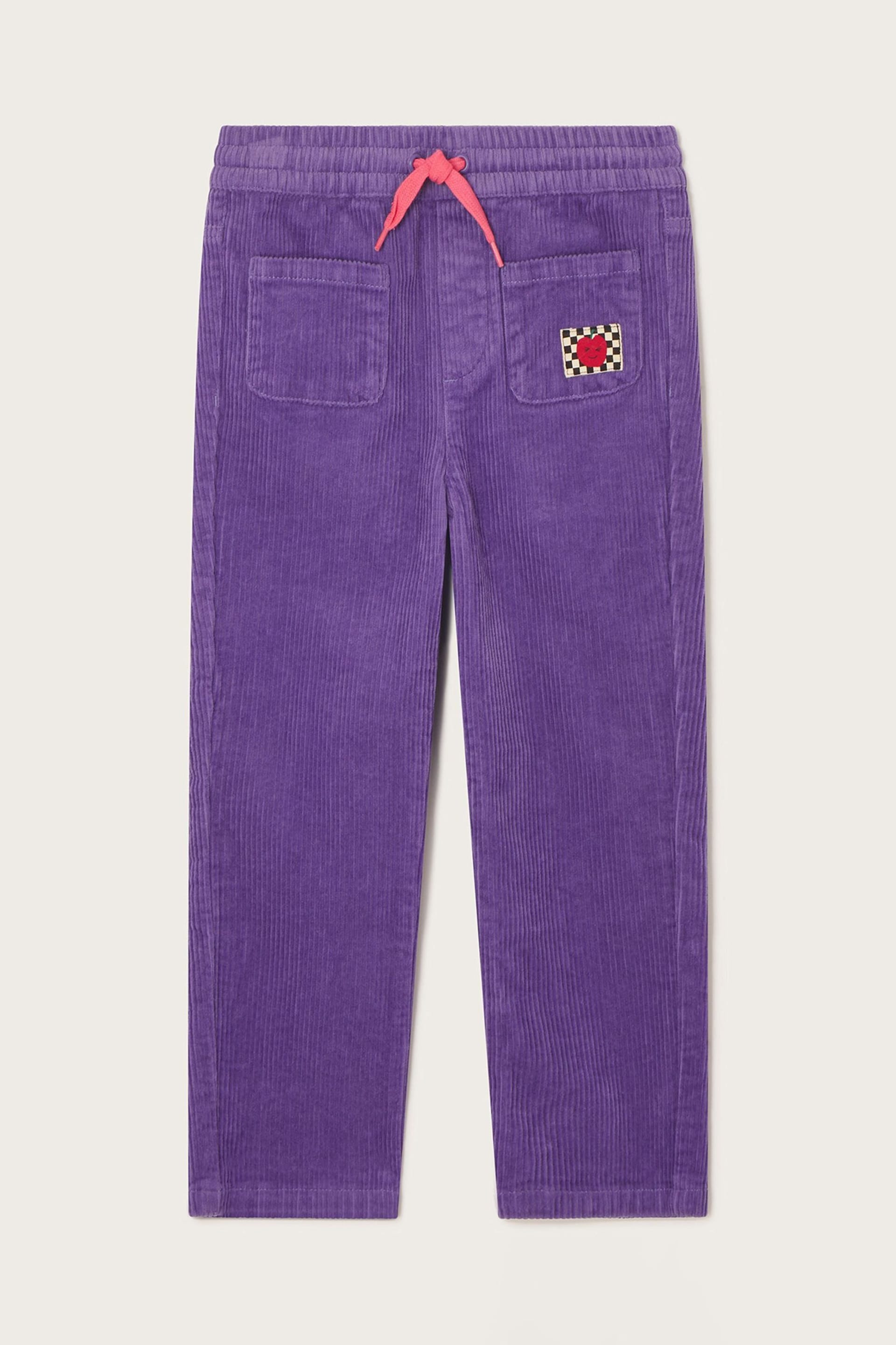Monsoon Purple Cord Trousers - Image 1 of 3