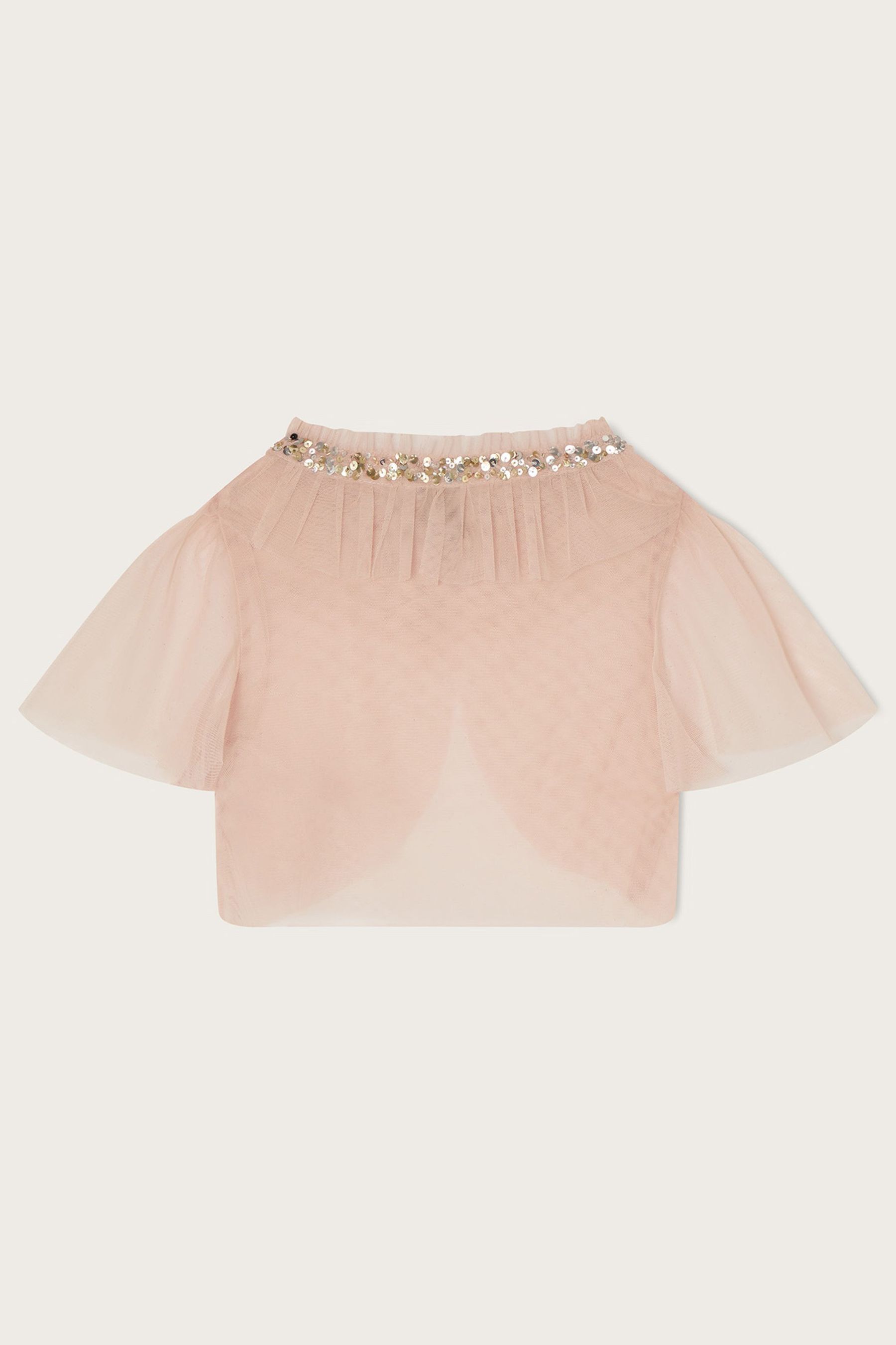 Buy Monsoon Pink Land of Wonder Short Tulle Cape Jacket from Next Luxembourg