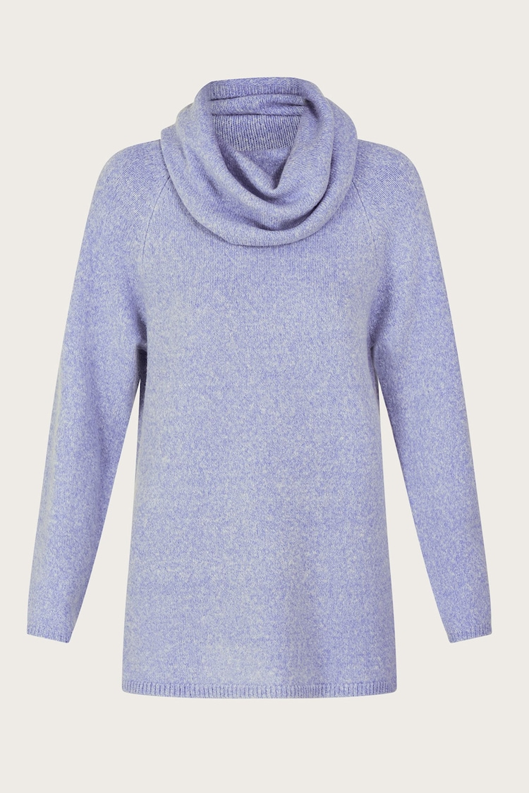 Monsoon Blue Cowl Neck Jumper - Image 3 of 3