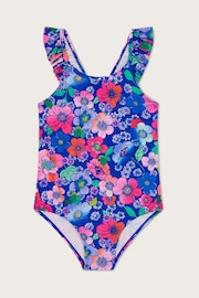 Monsoon Blue Retro Floral Swimsuit - Image 1 of 3