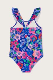 Monsoon Blue Retro Floral Swimsuit - Image 2 of 3