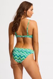 Seafolly Neue Wave Green Hipster Bikinis - Image 2 of 5