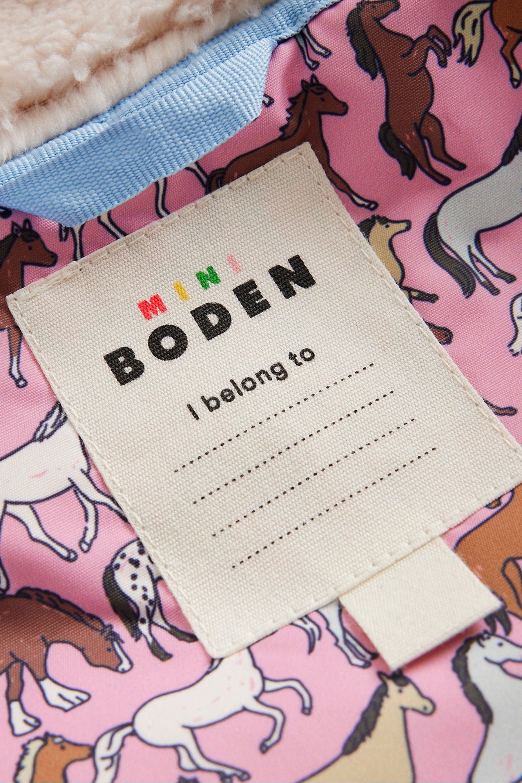 Buy Boden Pink Rainbow Printed Sherpa Lined Anorak Jacket from Next Estonia