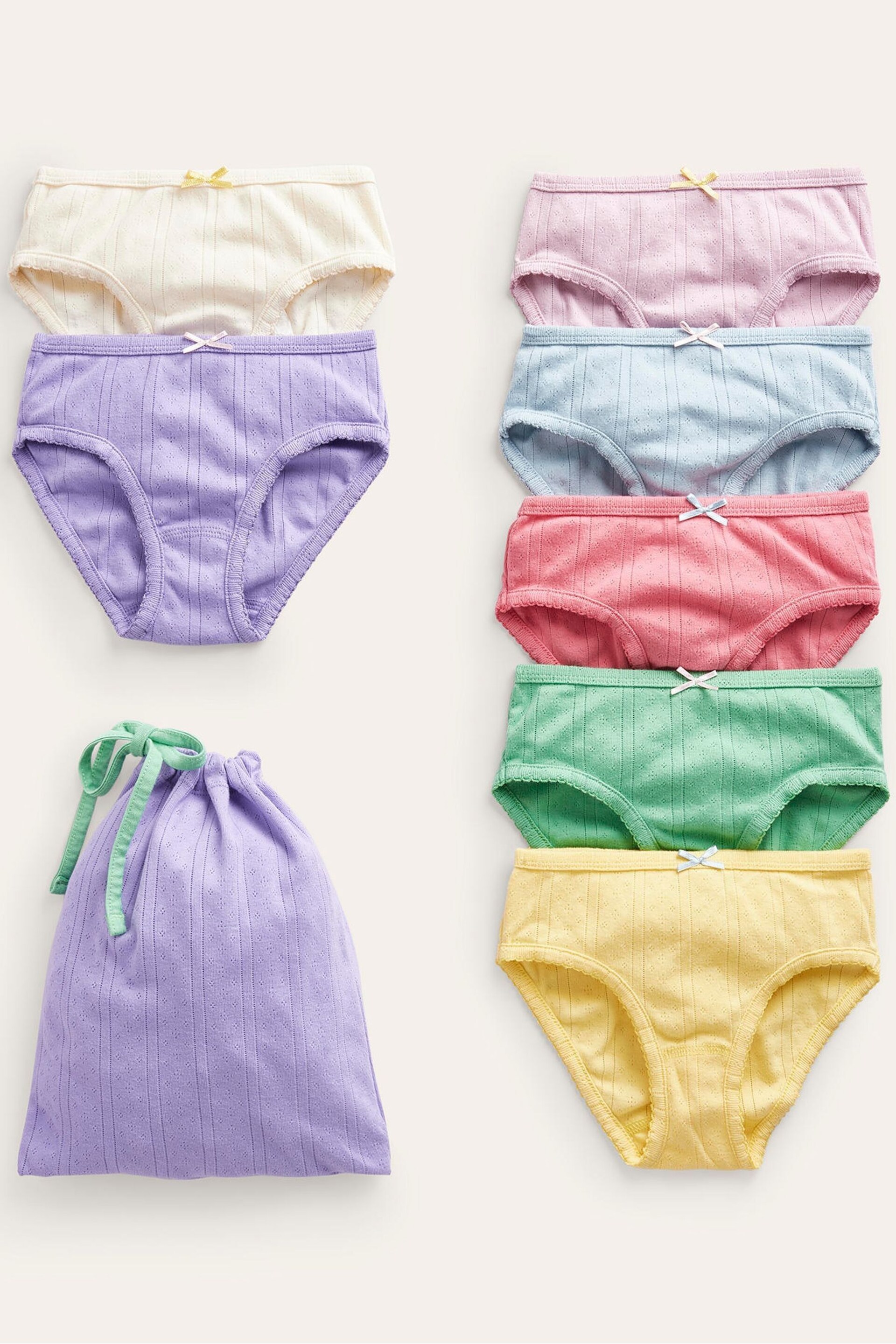 Boden Pink 7 Pack Knickers - Image 1 of 3