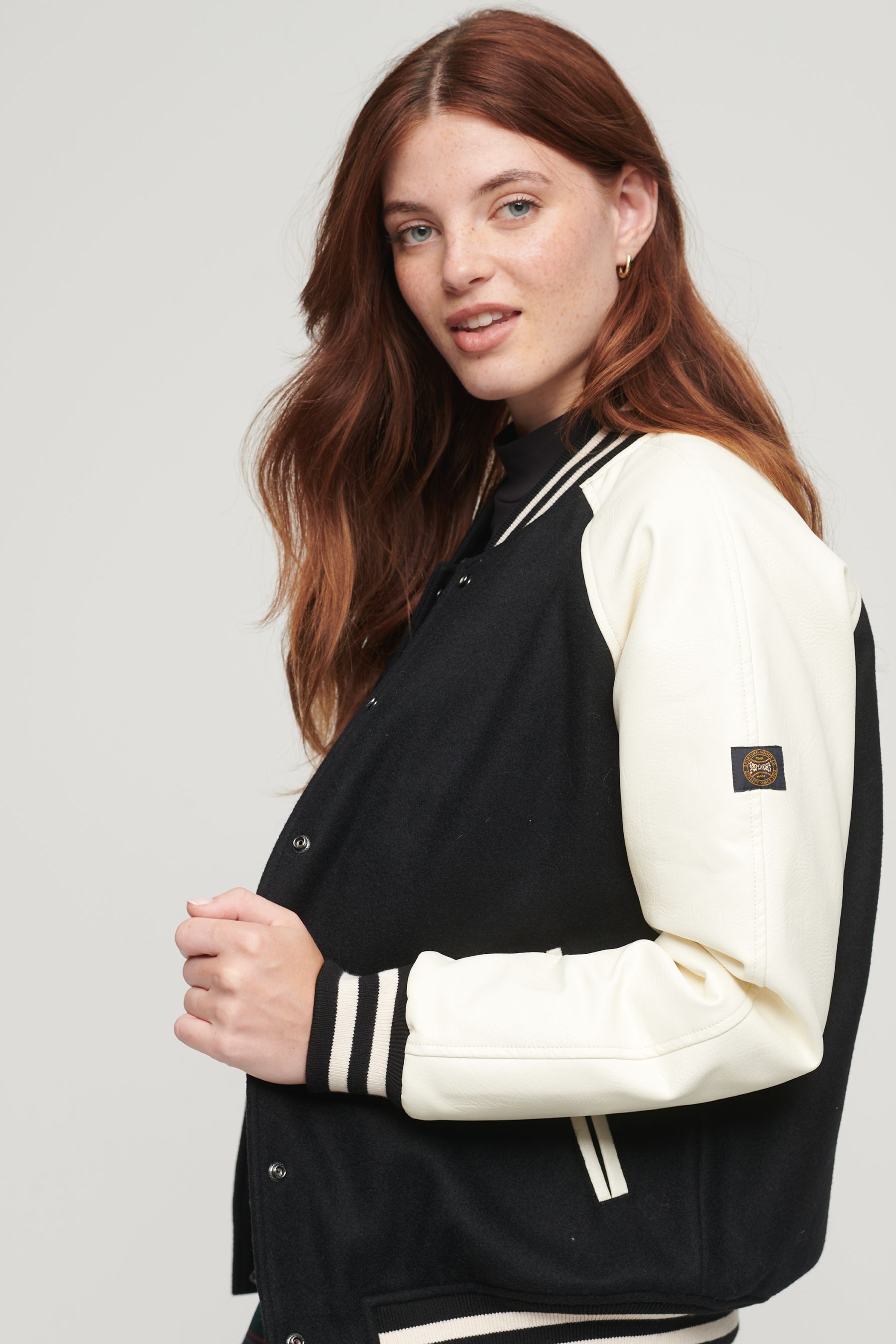 Superdry college jacket best sale