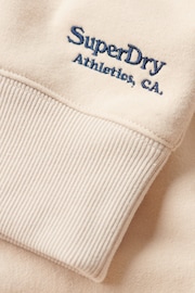 Superdry Cream Essential Logo Relaxed Fit Sweatshirt - Image 4 of 5