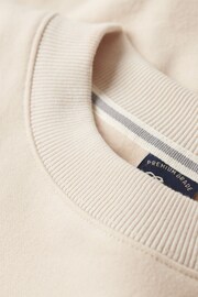 Superdry Cream Essential Logo Relaxed Fit Sweatshirt - Image 5 of 5