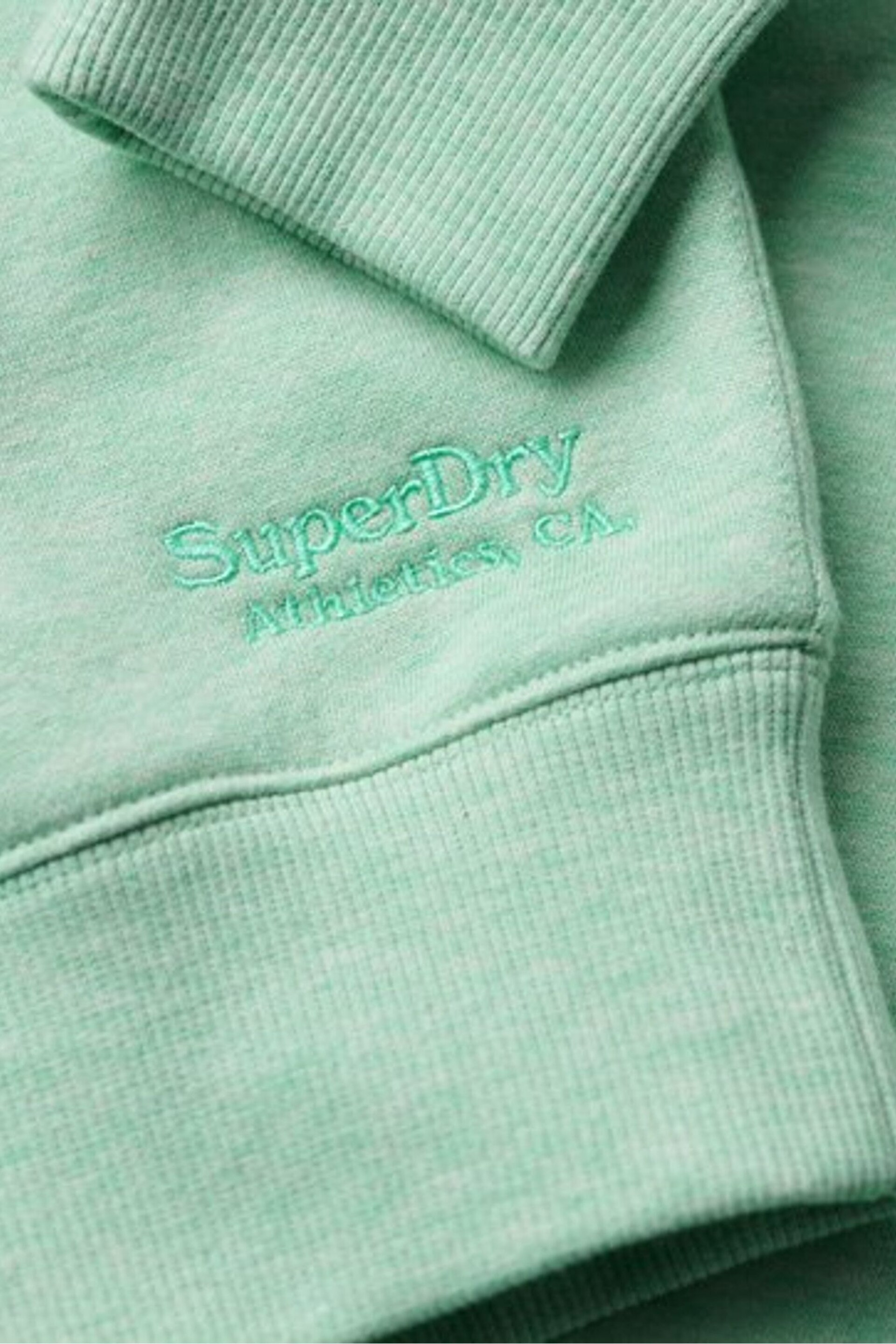 Superdry Green Essential Logo Relaxed Fit Sweatshirt - Image 4 of 4