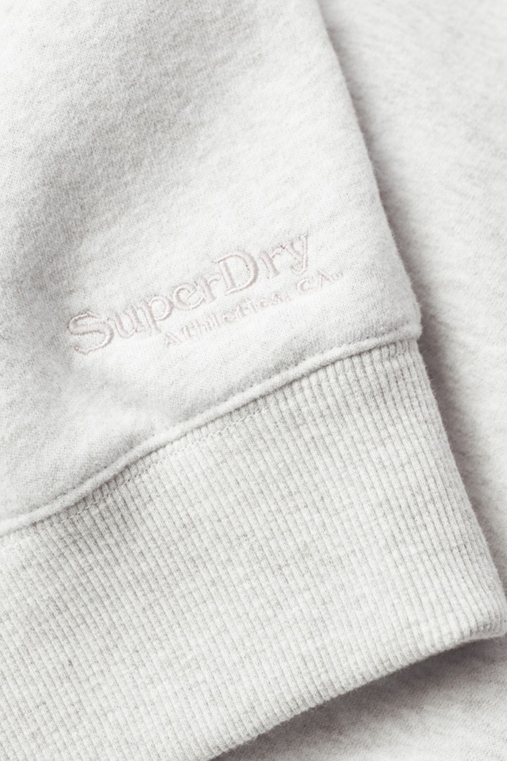 Superdry Grey Essential Logo Relaxed Fit Sweatshirt - Image 5 of 5