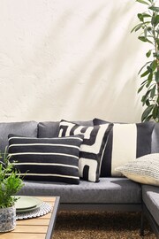 Monochrome Stripe Indoor/Outdoor 40 x 59cm Cushion - Image 3 of 5