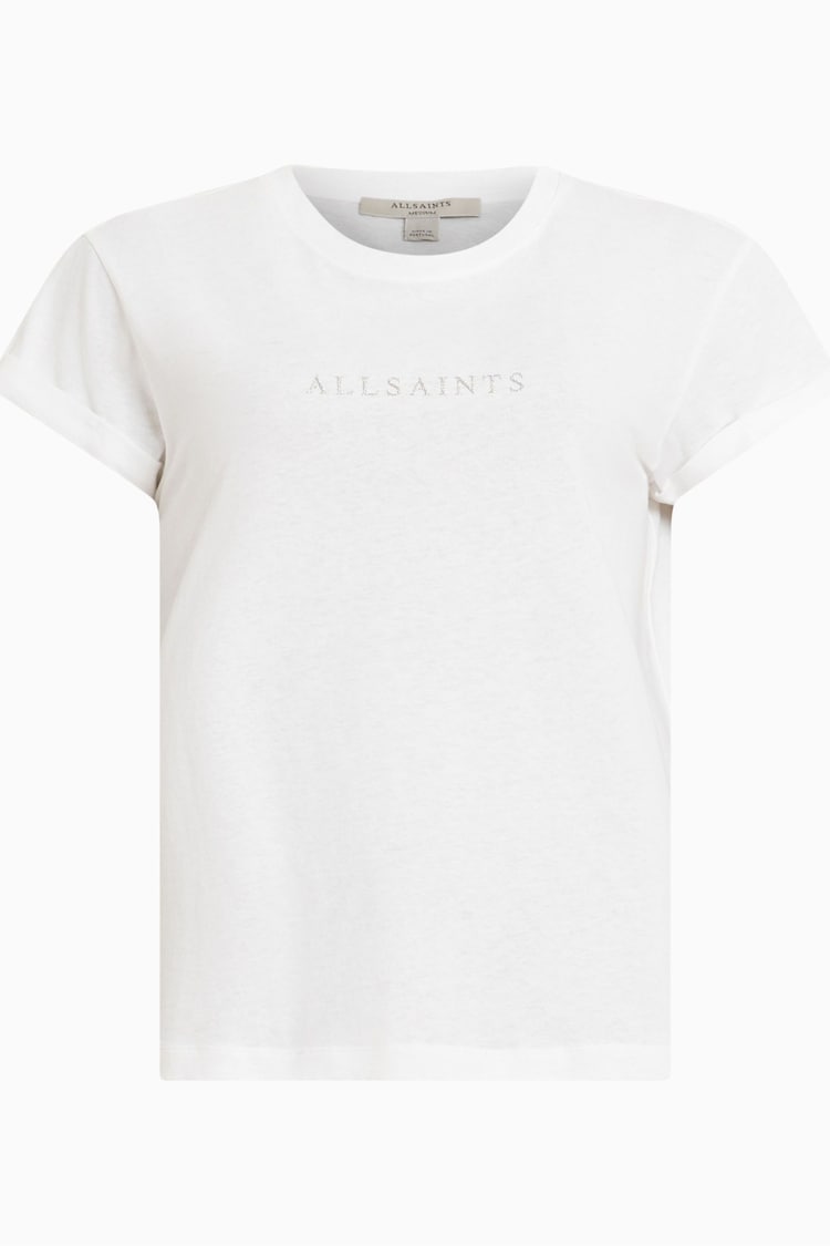 AllSaints White Anna Sprakle T-Shirt - Image 7 of 7