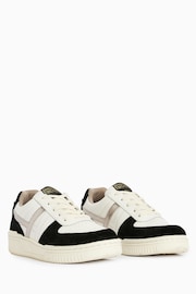 AllSaints Black VIX Suede Sneakers - Image 2 of 5