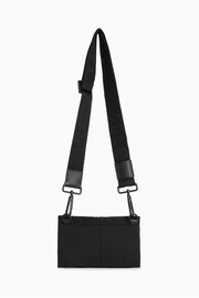 AllSaints Black Nylon Ezra Bag - Image 4 of 8