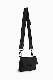 AllSaints Black Nylon Ezra Bag - Image 5 of 8