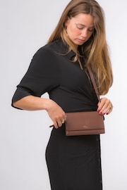 Pure Luxuries London Saffron Nappa Leather Cross-Body Clutch Bag - Image 3 of 7