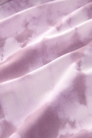 Lilac Floral Print Ruffle Asymmetric Mesh Mini Cami Dress - Image 8 of 8