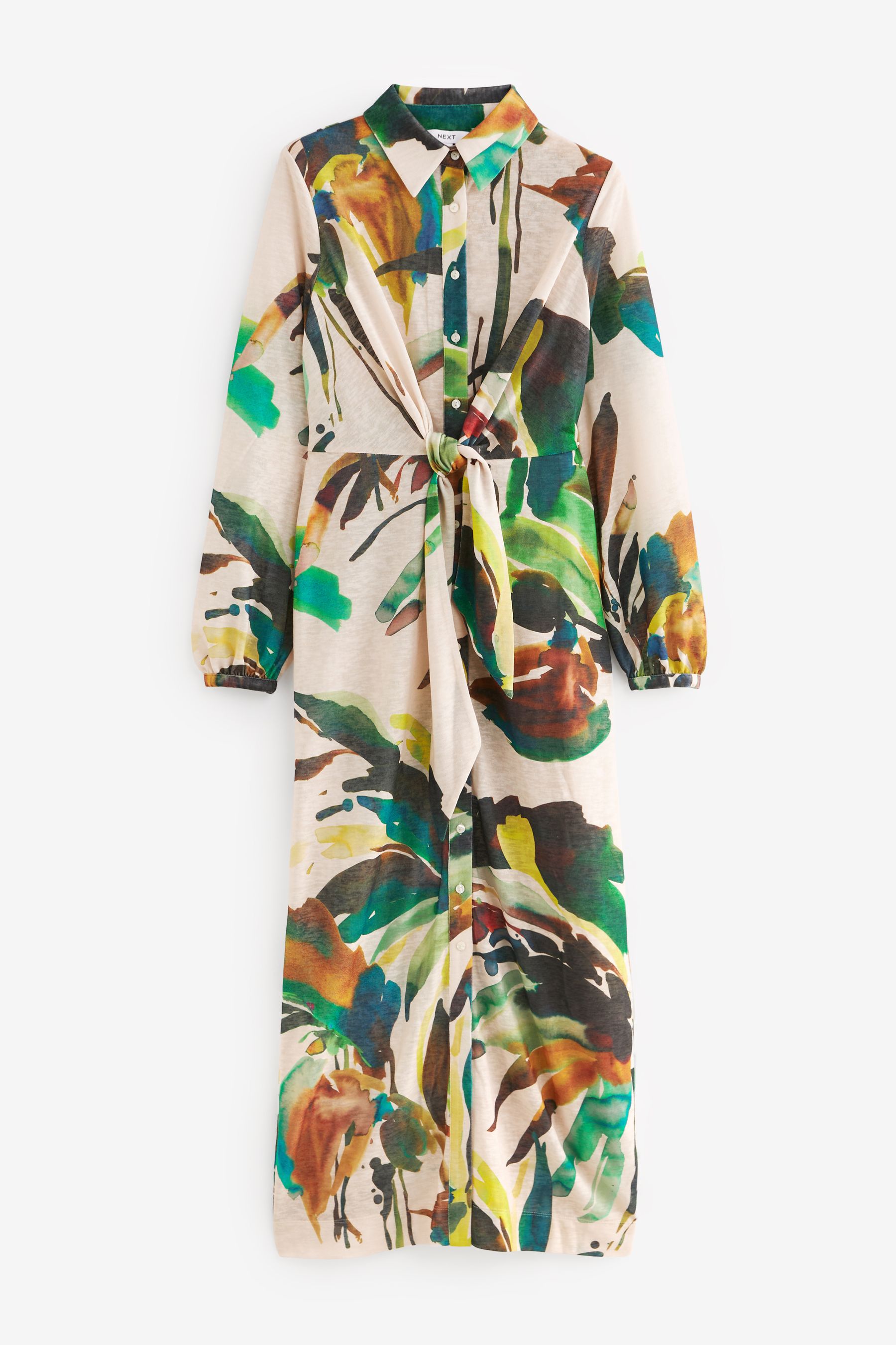 Next palm print dress top