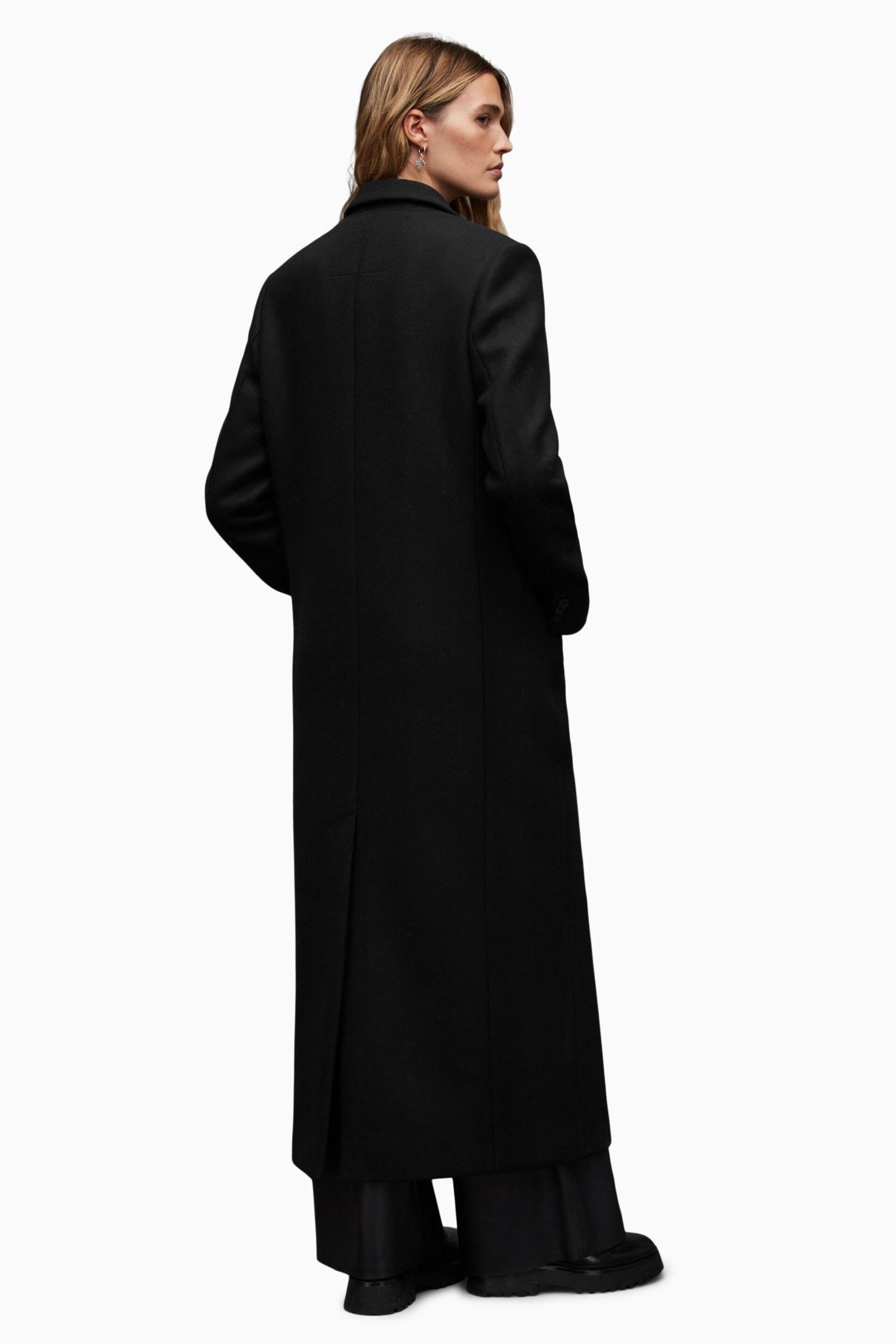 AllSaints Black Ellen Coat - Image 2 of 7