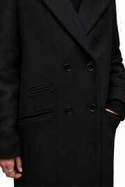 AllSaints Black Ellen Coat - Image 6 of 7