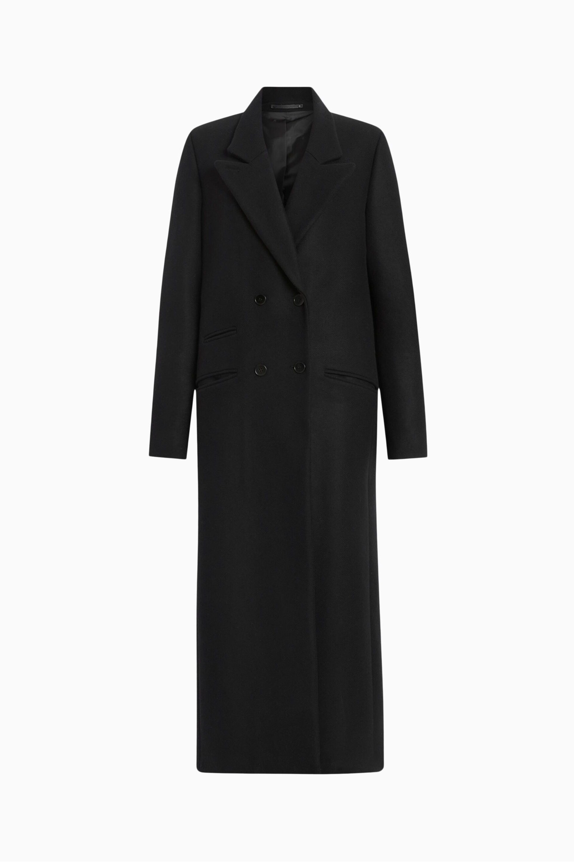 AllSaints Black Ellen Coat - Image 7 of 7