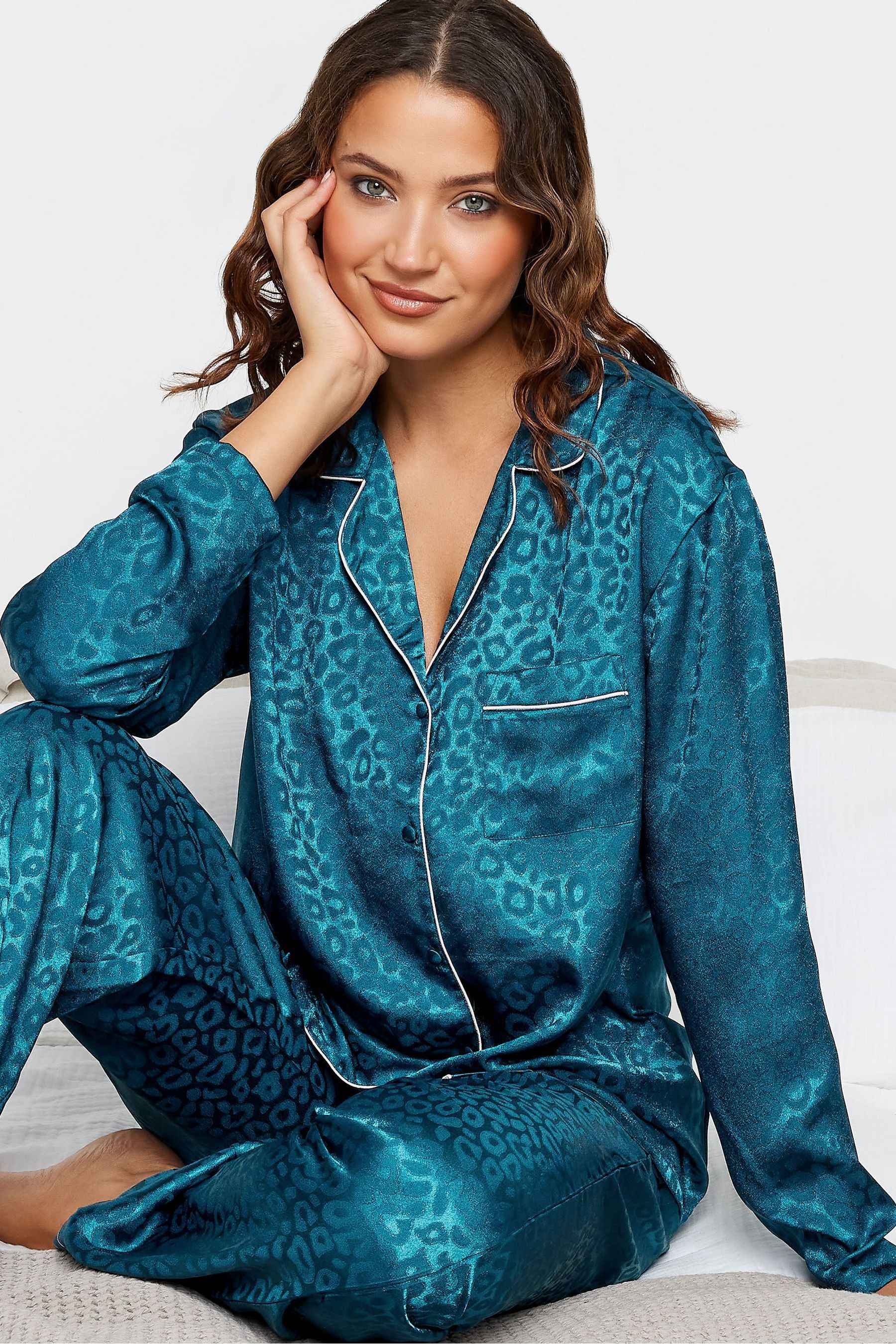 Womens tall satin pyjamas 2025
