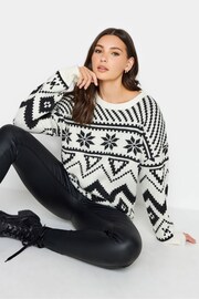 Long Tall Sally Cream Snowflake Fairisle Jumper - Image 1 of 4