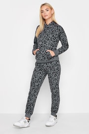 PixieGirl Petite Grey Leopard Print Hoodie - Image 4 of 4