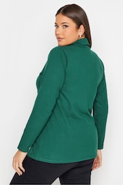 Yours Curve Green Longsleeve Turtle Neck Tops 2 Packs - Image 3 of 5