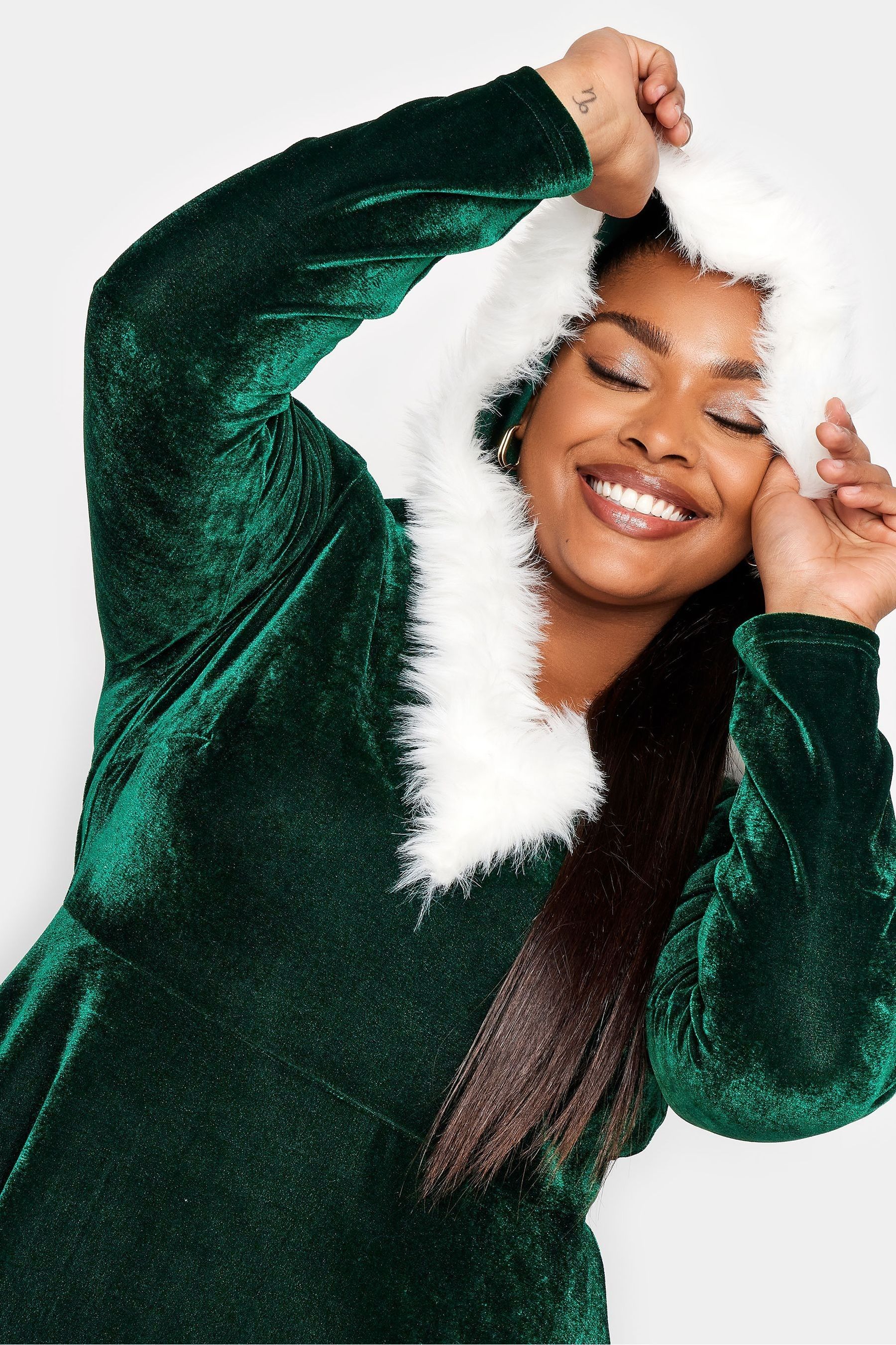 Hooded santa dress sales