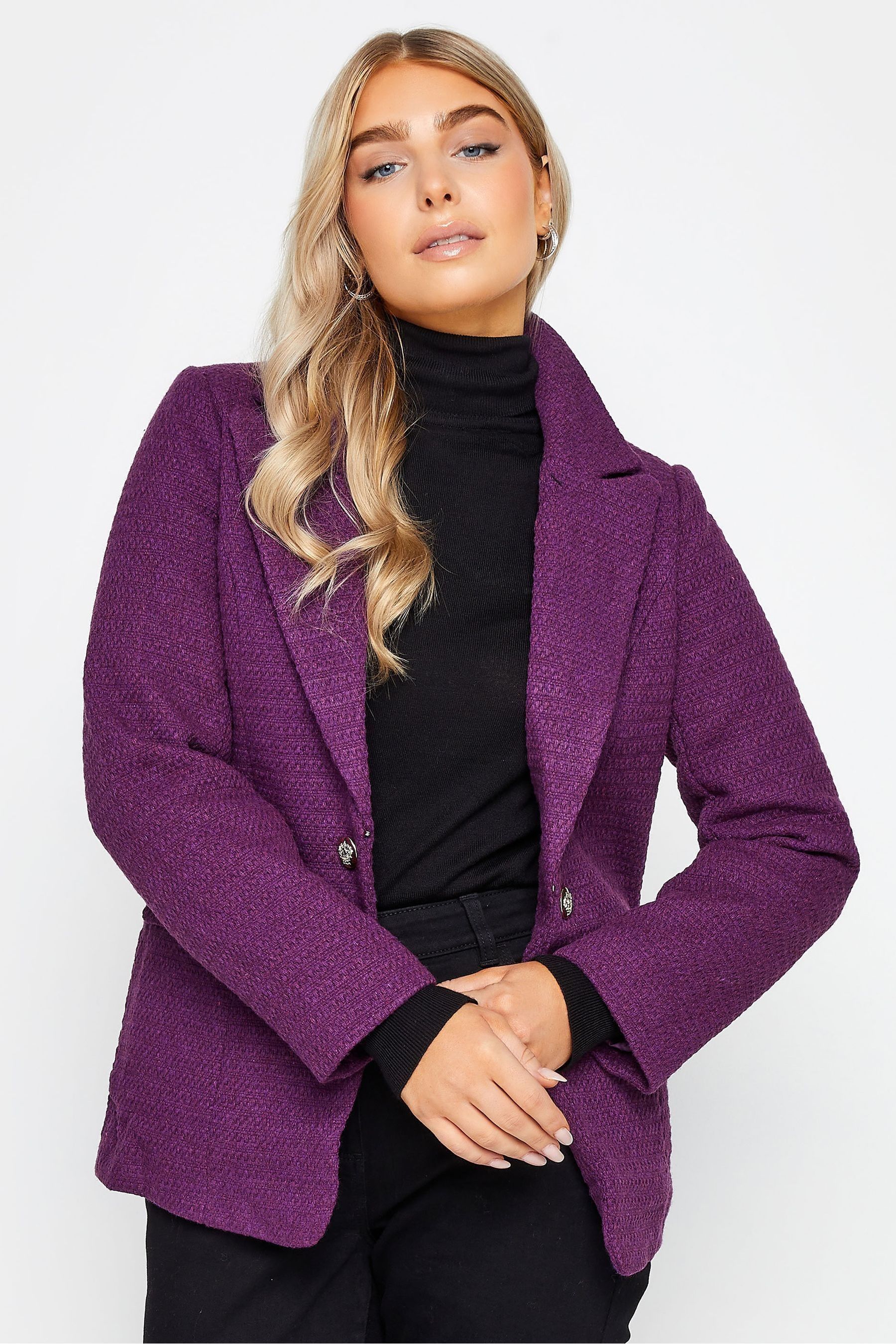 Buy M Co Purple Boucle Blazer from the Next UK online shop